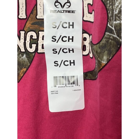 NWT Realtree Womens PINK Realtree Authentic Since 1986 TShirt SMALL Short Sleeve - Picture 5 of 7